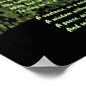 夕べ; Emily Dickinsonポスター ポスター (角)