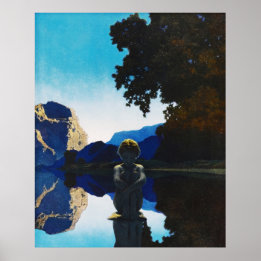 夕べ、Maxfield Parrish ポスター