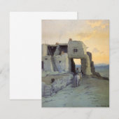 夕べ、Pueblo of Walpi by Marion Kavagh Wachtel (正面/裏面)