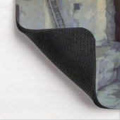 夕べ、Pueblo of Walpi by Marion Kavagh Wachtel マウスパッド (コーナー)