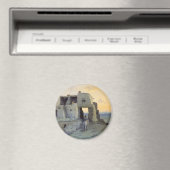 夕べ、Pueblo of Walpi by Marion Kavagh Wachtel マグネット (インサイチュ (食洗機))