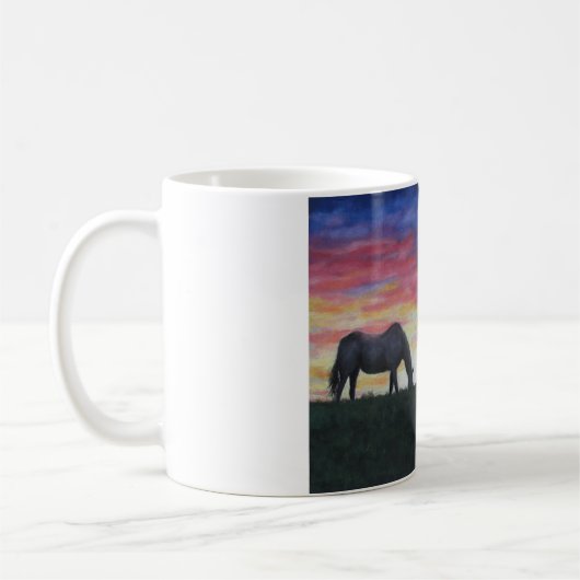 "夕べGrazin " コーヒーマグカップ (左)