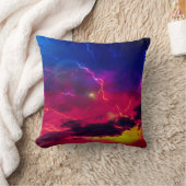 夕アート日 クッション (ブランケット)