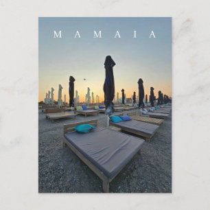 夕方のママイアビーチのポストカード ポストカード