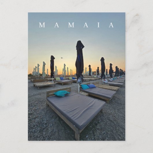 夕方のママイアビーチのポストカード ポストカード (正面)