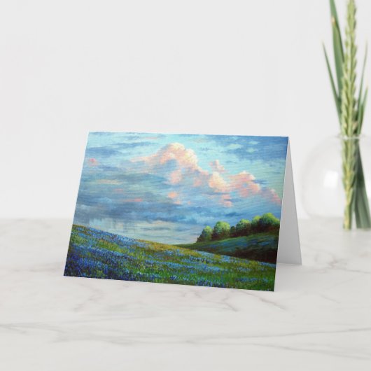 夕方の雨 カード (正面)