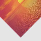 夕日がオレンジ海に沈む穏やかな海 薄葉紙 (詳細)