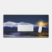 夕日が氷に沈む デスクマット (キーボード&マウス)