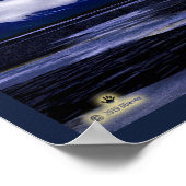 夕日が氷に沈む ポスター (角)