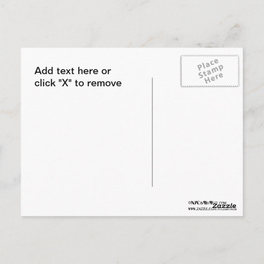 夕日が近づく午後の遅いNYCスカイライン ポストカード (裏面)