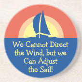 夕日とともにヨットレーシング コースター (正面)