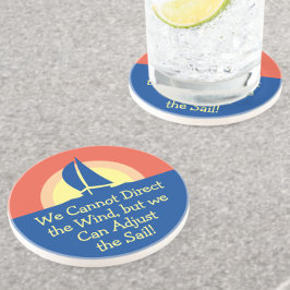 夕日とともにヨットレーシング コースター