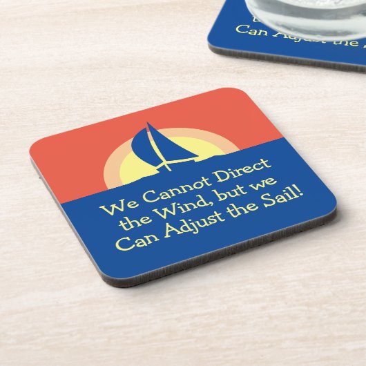 夕日とともにヨットレーシング コースター (左側)