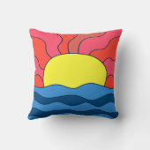 夕日と波 クッション (裏面)