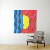 夕日と波 タペストリー (インサイチュ(横))