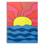 夕日と波 ノートブック (正面)