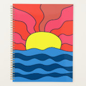 夕日と波 プランナー手帳 (正面)
