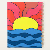 夕日と波 プランナー手帳 (裏面)