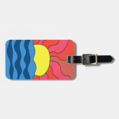 夕日と波 ラゲッジタグ (正面横)