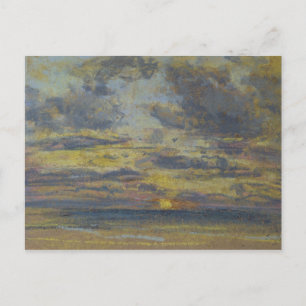 夕日と空の勉強, c.1862-70 ポストカード