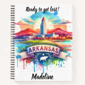 夕日にアーカンソーの魅力を発見 ノートブック (正面)