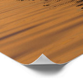 夕日に入ること ポスター (角)