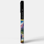 夕日に山川近くを流バッファロー Case-Mate iPhoneケース (裏面 / 左)