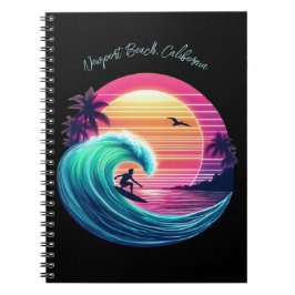 夕日に波に乗る –  ノートブック