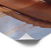 夕日に海でポーズをとるビキニの女の子 ポスター (コーナー)