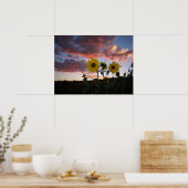 夕日のひまわり ポスター (キッチン)