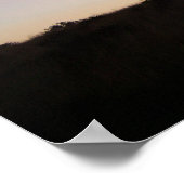 夕日のひまわり ポスター (角)