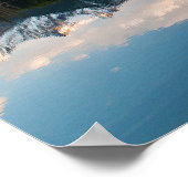 夕日のカナディアンロッキーの風光明媚な風景 ポスター (角)