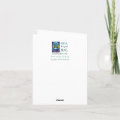 夕日のグリーティングカード シーズンカード (裏面)