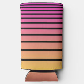 夕日のストライプ スリム缶クーラー (裏面)