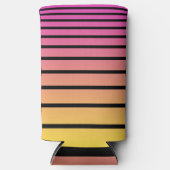 夕日のストライプ スリム缶クーラー (正面)