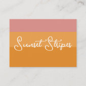 夕日のストライプ 名刺 (正面)