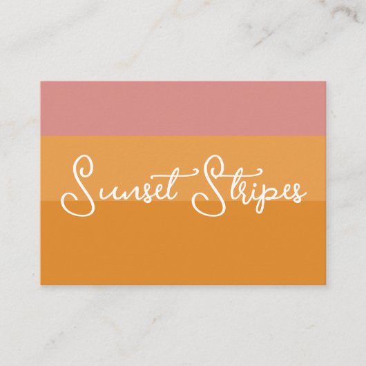 夕日のストライプ 名刺 (正面)