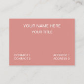 夕日のストライプ 名刺 (裏面)