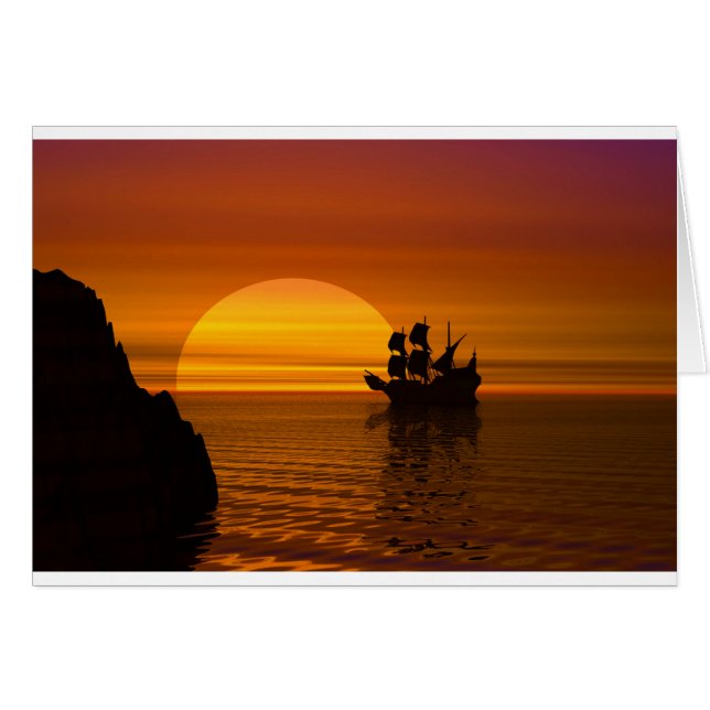 夕日のセーリング (正面横)