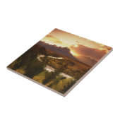 夕日のテトン山脈、スネークリバー タイル (側面)