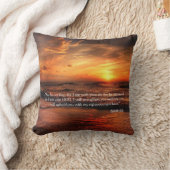 夕日のビーチイザヤを恐れない41:10ポスター クッション (ブランケット)