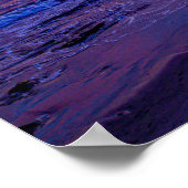 夕日のビーチポスター ポスター (角)