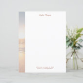 夕日のビーチ（穏やかな波、名前/情報、Vs 3） (スタンド正面)