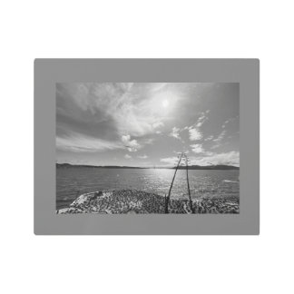 夕日のベイビュー メタルプリント