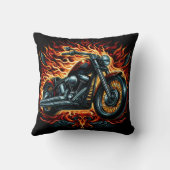 夕日の乗り心地の中で炎を放つ激しいオートバイ クッション (裏面)