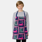 夕日の余韻に小さなエプロンをお祭り エプロン (着用した状態)