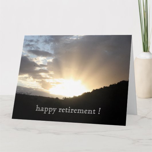 夕日の光が大きく消える カード (正面)