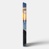 夕日の光の中でボトルの鼻を持つイルカ Case-Mate iPhoneケース (裏面 / 左)