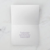 夕日の入った白い感謝してい窓が悔やみや弔慰 カード (内部)