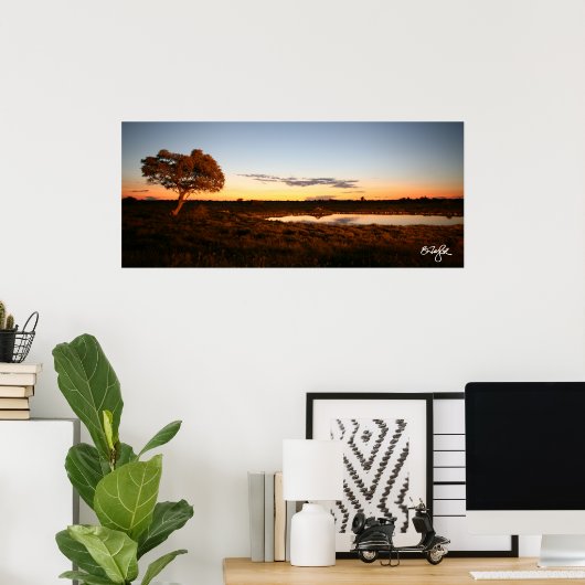 夕日の入り口 ポスター (ホームオフィス)